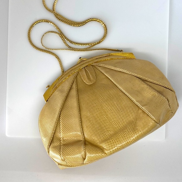 Judith Leiber Handbags - Judith Leiber reptile clutch bag